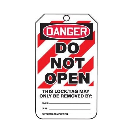 OSHA DANGER SAFETY TAG DO NOT OPEN TAM105PTP